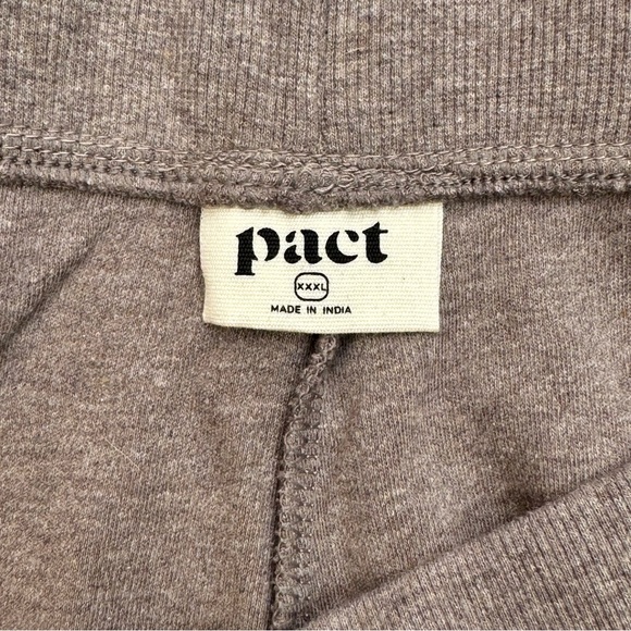 Pact NWOT Women's Deep Taupe Heather Airplane Joggers, 100% organic cotton, - Picture 3 of 13
